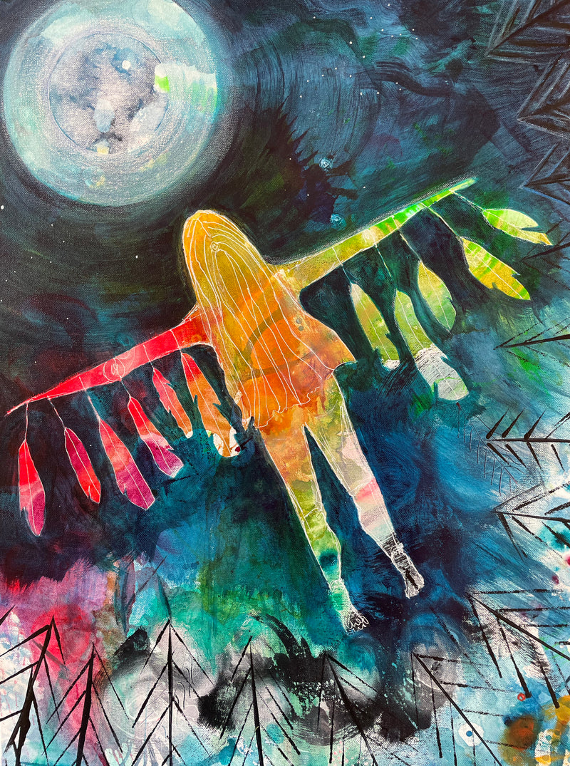 Moonflight Greeting Card image 1