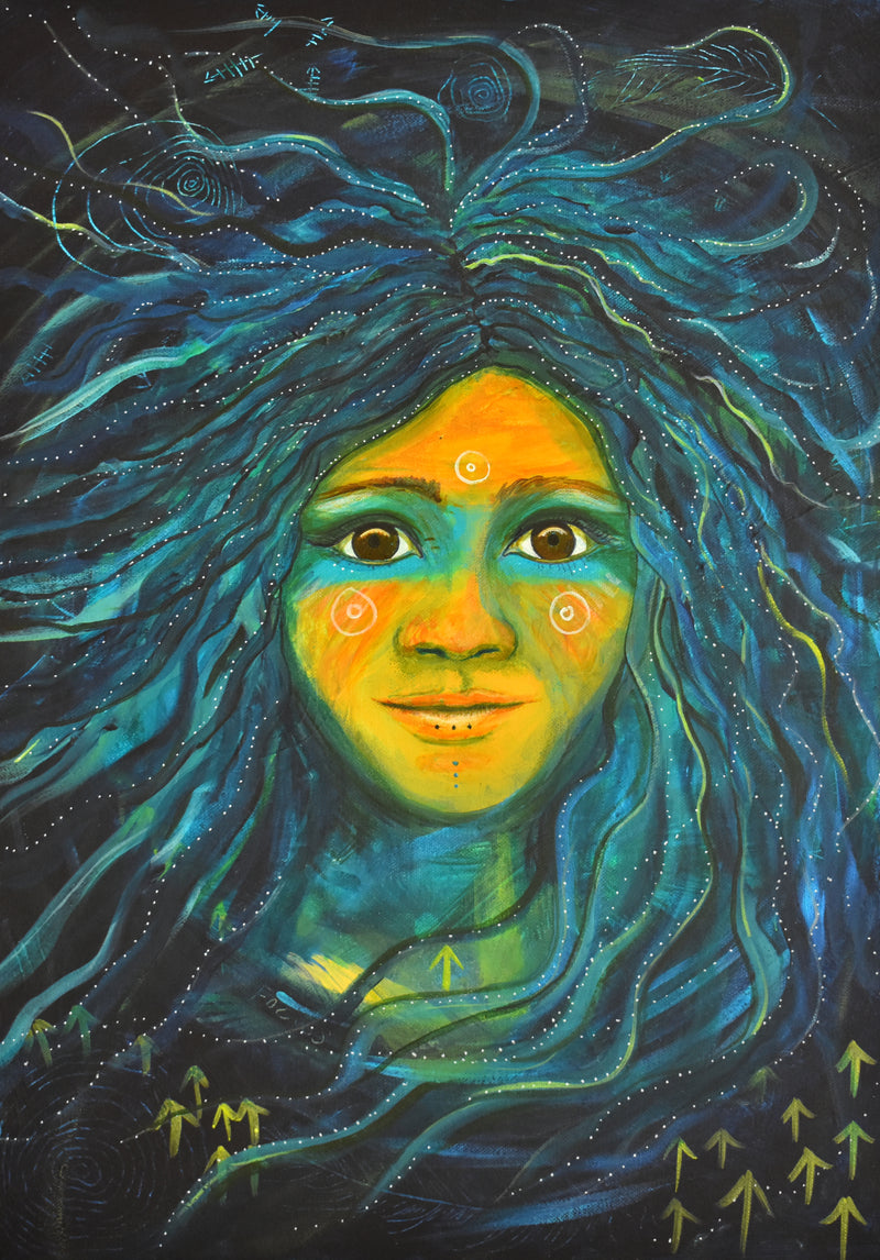 Hag Stone Woman Greeting Card image 1